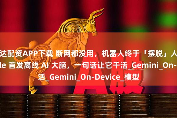 鑫达配资APP下载 断网都没用，机器人终于「摆脱」人类控制！Google 首发离线 AI 大脑，一句话让它干活_Gemini_On-Device_模型